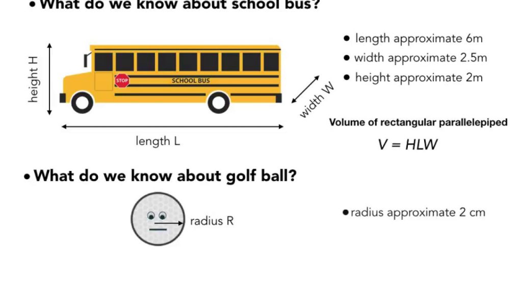 How Many Golf Balls Can Fit In a School Bus