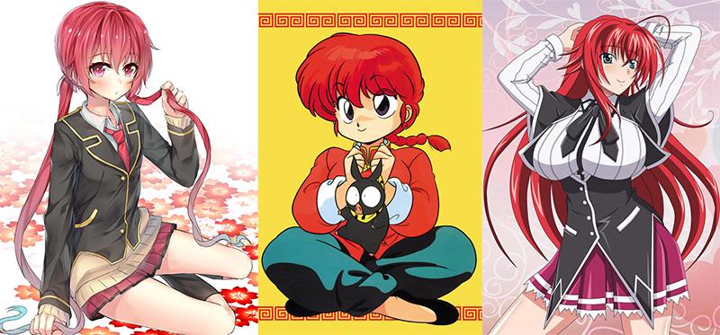 Red Headed Anime Girl Characters
