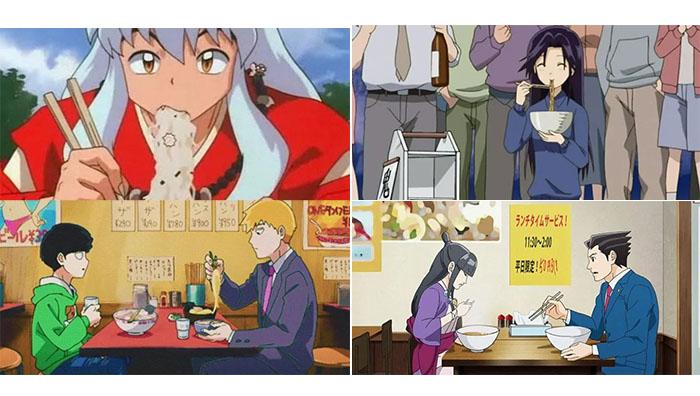Anime Characters Eating Ramen