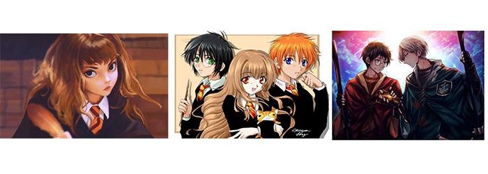 Anime Harry Potter Characters