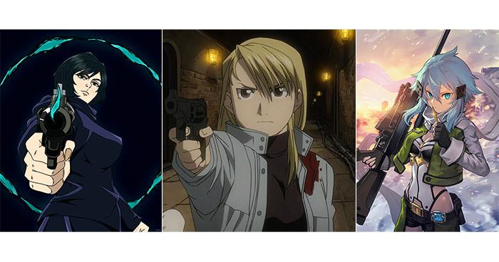 Female Anime Characters With Guns