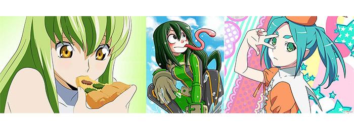 Green Hair Anime Characters Male
