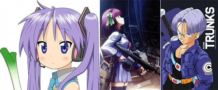 Purple Anime Characters