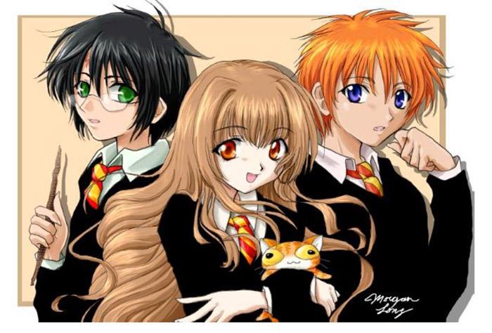 Shojo Harry, Ron, And Hermione