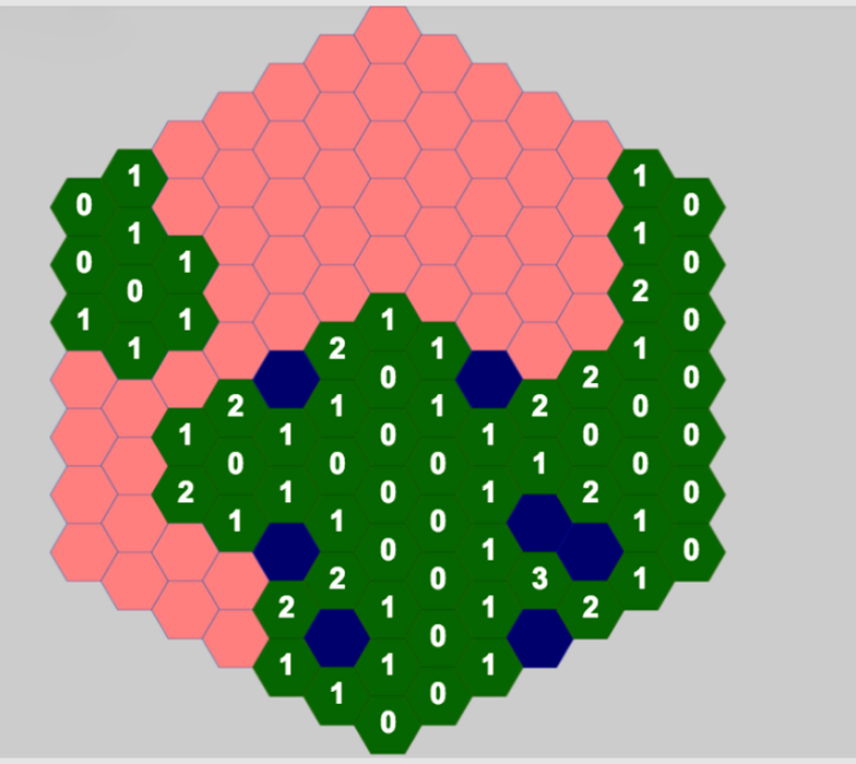 Hexagonal Minesweeper